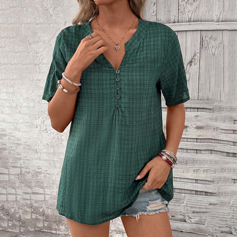 Vintage Plaid Blouse