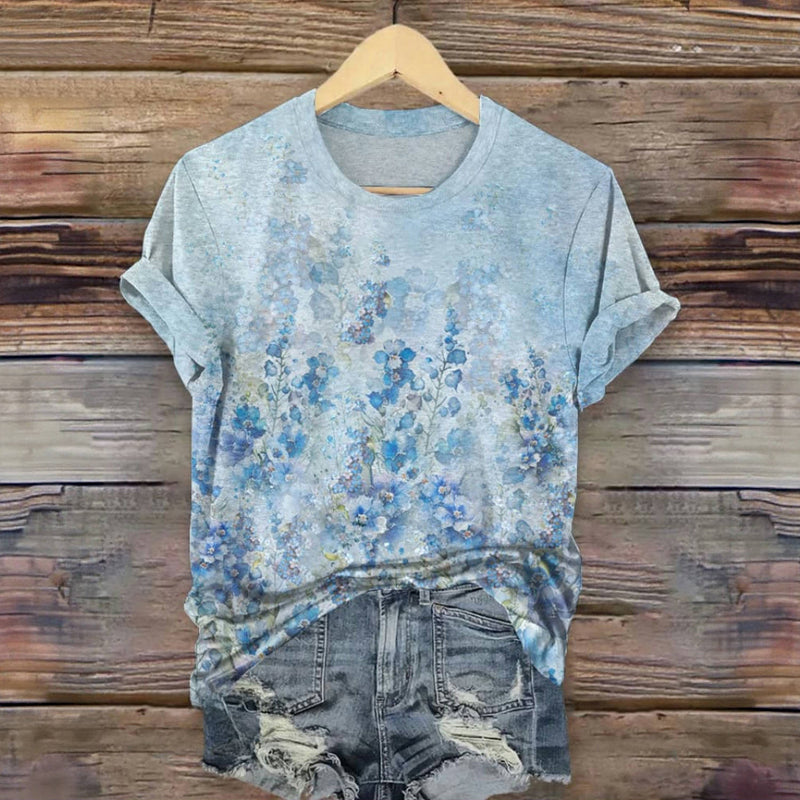 Vintage Floral Print T-Shirt