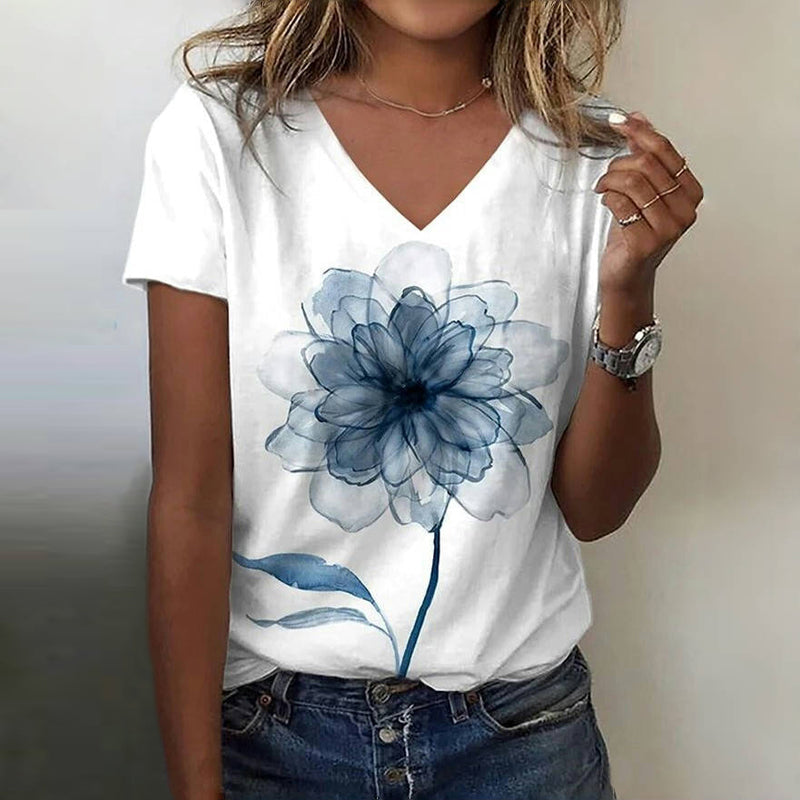 Vintage Floral Print T-shirt