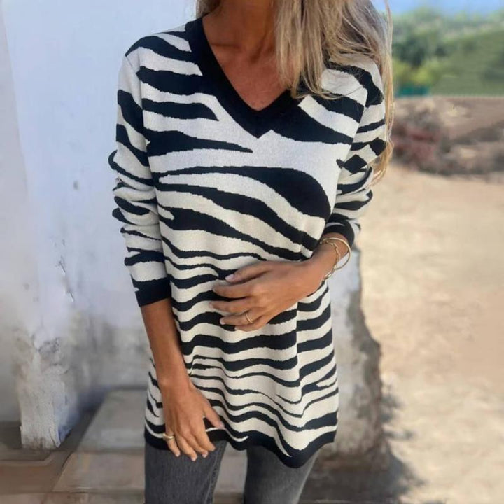 【Long Sleeve】Striped Casual T-Shirt