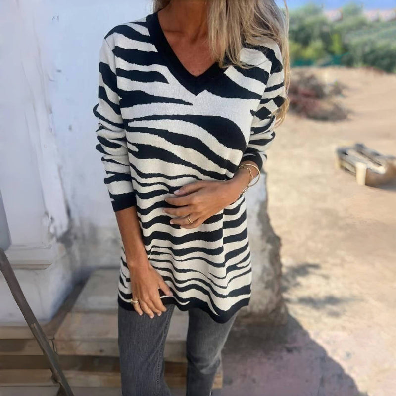 【Long Sleeve】Striped Casual T-Shirt